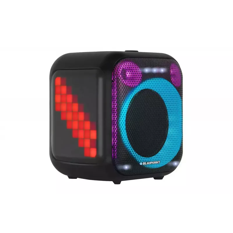 Sise-/välistingimustes kasutatav kõlarisüsteem BLAUPUNKT PB6LED — 40 W RMS, Bluetooth, FM, MicroSD, LED-ekraan, 4500 mAh aku