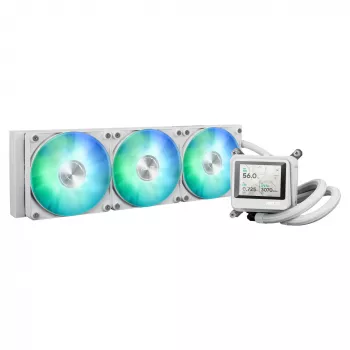 Universaalne vedelikjahutus ASUS MAX Gaming LC 360 ARGB LCD Valge Edition, 120 mm ventilaatorid, toetab AM4/AM5/LGA1700