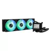 Universaalne vedelikjahuti ASUS MAX GAMING LC 360 ARGB LCD — 360 mm radiaator, 120 mm ventilaatorid, toetab AM4/AM5/LGA1700, must