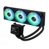Universaalne vedelikjahuti ASUS MAX GAMING LC 360 ARGB LCD — 360 mm radiaator, 120 mm ventilaatorid, toetab AM4/AM5/LGA1700, must