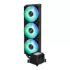 Universaalne vedelikjahuti ASUS MAX GAMING LC 360 ARGB LCD — 360 mm radiaator, 120 mm ventilaatorid, toetab AM4/AM5/LGA1700, must