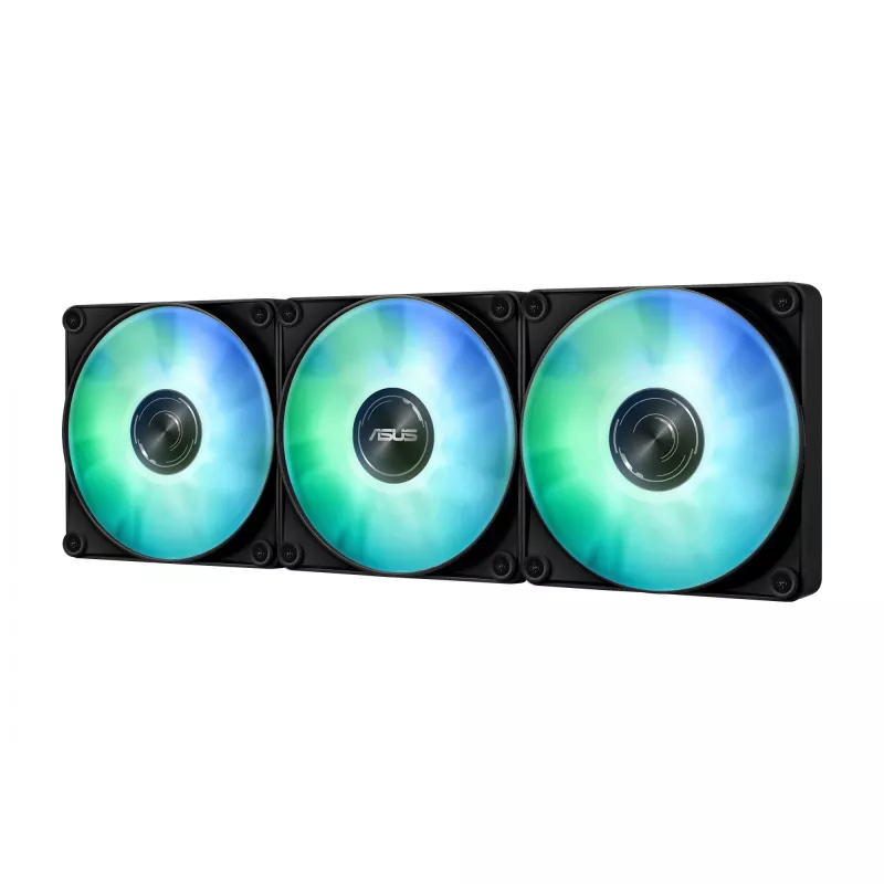 Universaalne vedelikjahuti ASUS MAX GAMING LC 360 ARGB LCD — 360 mm radiaator, 120 mm ventilaatorid, toetab AM4/AM5/LGA1700, must