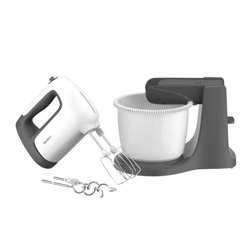 Tefal PrepMix+ HT464138 käsisegisti koos statiivikausiga 500 W hall/valge