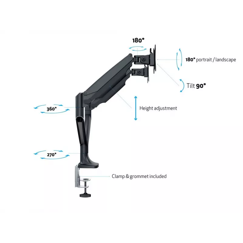 Multibrackets M Deskmount Gas Spring Dual Must