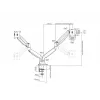 Multibrackets M Deskmount Gas Spring Dual Must