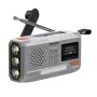 Kaasaskantav väntraadio Marmitek RESQ 100 — DAB/DAB+/FM, 3 W, LCD, USB‑C, 3,5 mm pesa, helehall
