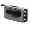 Kaasaskantav väntraadio Marmitek RESQ 100 — DAB/DAB+/FM, 3 W, LCD, USB‑C, 3,5 mm pesa, helehall