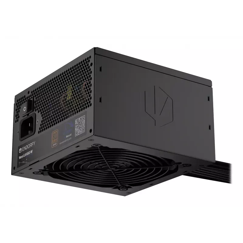 Toiteplokk ENDORFY Vero L6 650 W ATX 24-kontaktiline, 80 PLUS Bronze, 120 mm ventilaator, must