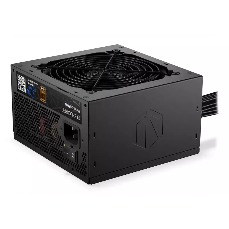 Toiteplokk ENDORFY Vero L6 650 W ATX 24-kontaktiline, 80 PLUS Bronze, 120 mm ventilaator, must