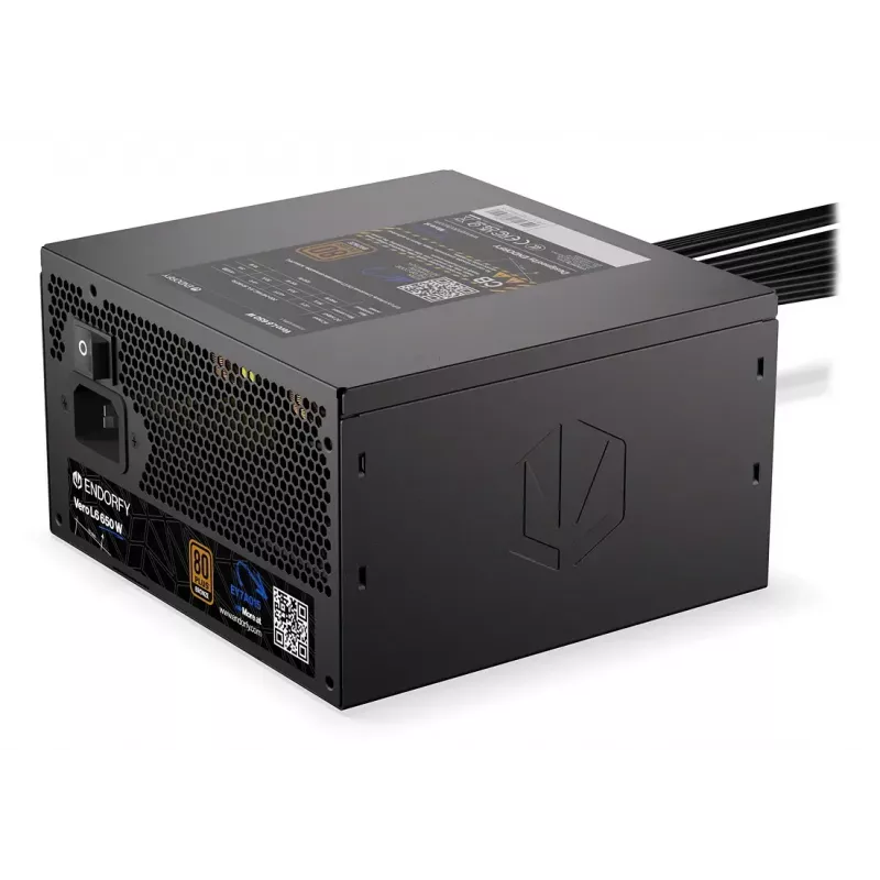Toiteplokk ENDORFY Vero L6 650 W ATX 24-kontaktiline, 80 PLUS Bronze, 120 mm ventilaator, must