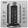 AXAGON HMC-WL9 USB-C 9‑in‑1 dokkimisjaam koos 10 Gbps, 100 W PD, 8K HDMI, Etherneti ja juhtmevaba laadimisega
