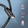 USB-C–USB-C kaabel AXAGON BUCM4X-CM05AB — USB4 Gen 3x2, 40 Gbit/s, 240 W, 0,5 m, must