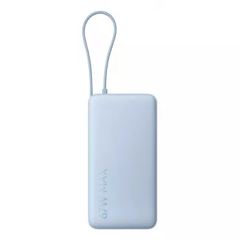 Akupank Xiaomi 67W 20000 mAh Li-Ion Sinine — 11,1 V, USB-A + USB-C, toetab 3 seadet