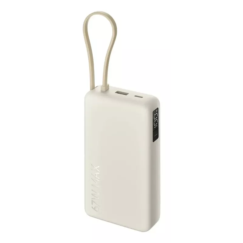 Kaasaskantav akupank Xiaomi 67W 20000 mAh Li-Ion, 11,1 V, USB-A + USB-C, Sand