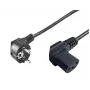 Microconnect PE010510 toitekaabel must 1 m CEE7/7 C13 pistik