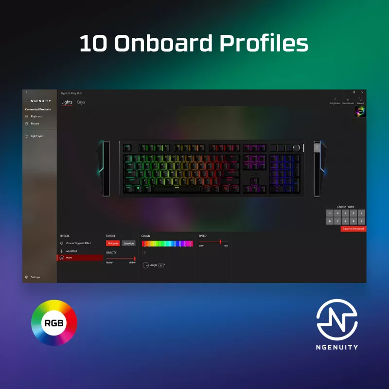 HyperX Alloy Rise - mänguklaviatuurid