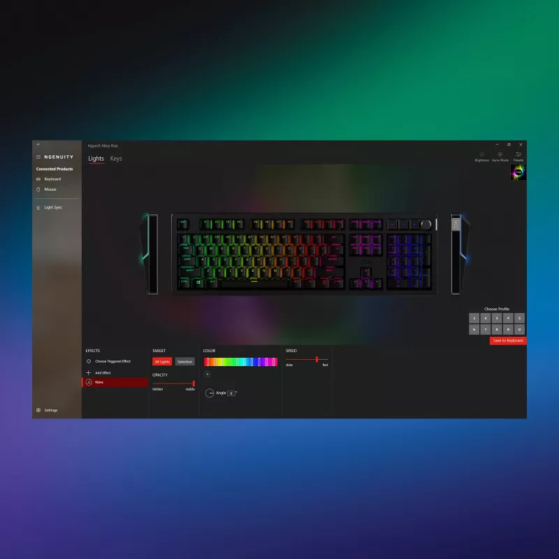 HyperX Alloy Rise - mänguklaviatuurid