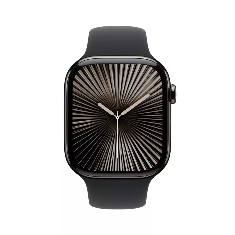 Nutikell Apple Watch Series 10 GPS + Cellular 46mm Kiltkivist titaankorpus Must