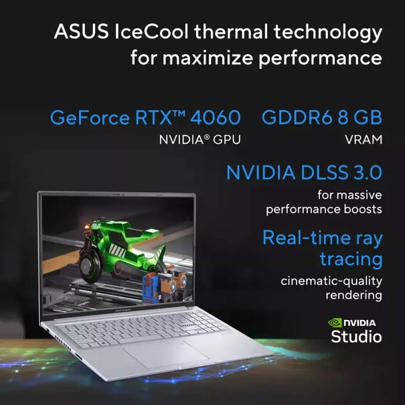 ASUS Vivobook 16X K3605VU-WS96 Intel® Core™ i9 i9-13900H Sülearvuti 40,6 cm (16 tolli) WUXGA 16 GB DDR4-SDRAM 1 TB SSD NVIDIA GeForce RTX 4050 Wi-Fi 6E (802.11ax) Windows 11 Home Hõbedane