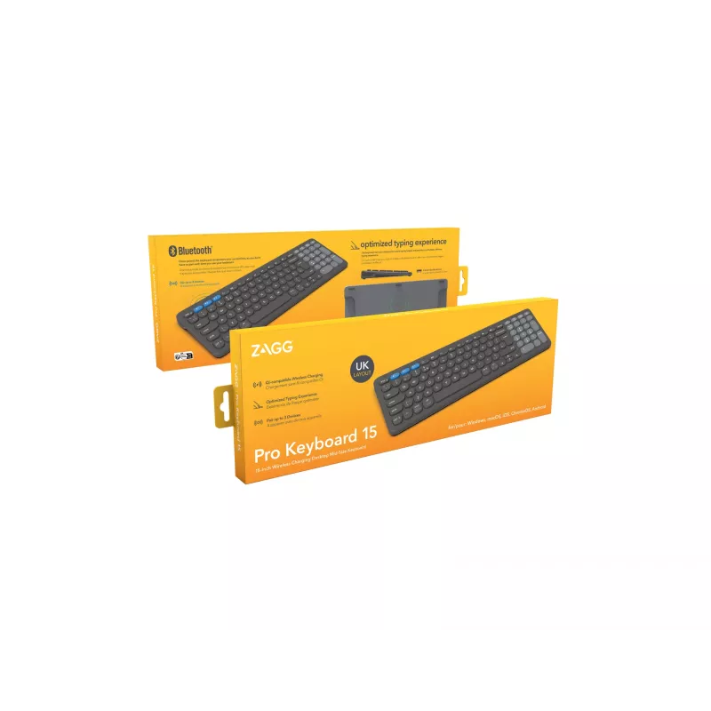 ZAGG Pro 15 klaviatuur universaalne Bluetooth QWERTY UK English must