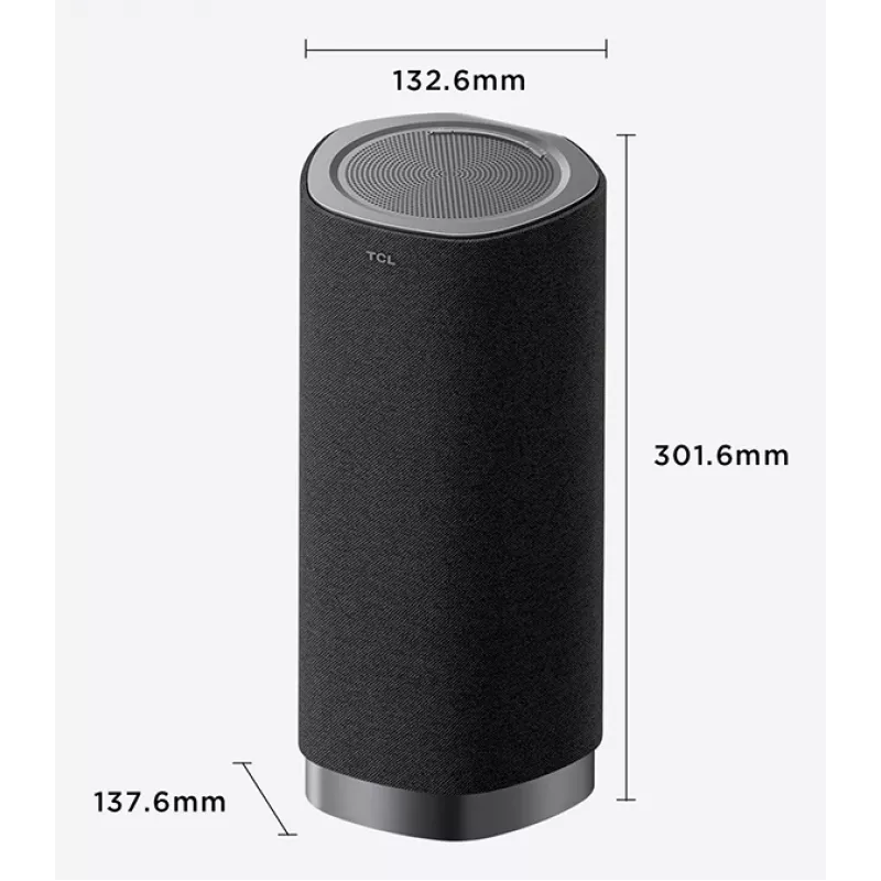TCL Z100 juhtmevaba Dolby Atmos FlexConnect kõlar, 1.1.1 kanalit, 170 W, Dolby Atmos, Dolby Digital Plus, Dolby MAT, Dolby Surround, Dolby TrueHD, 95 dB, 170 W, Metallic