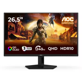 AOC G4 Q27G41ZDF arvutimonitor 67,3 cm (26,5 tolli) 2560 x 1440 pikslit Quad HD QD-OLED Must, Punane