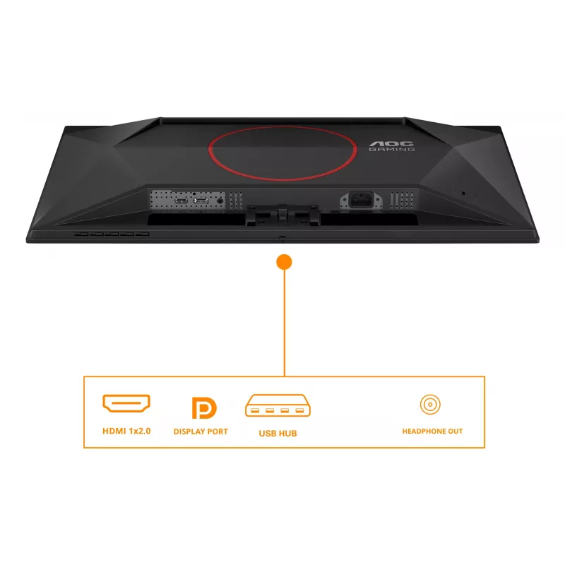 AOC G4 Q27G41ZDF arvutimonitor 67,3 cm (26,5 tolli) 2560 x 1440 pikslit Quad HD QD-OLED Must, Punane