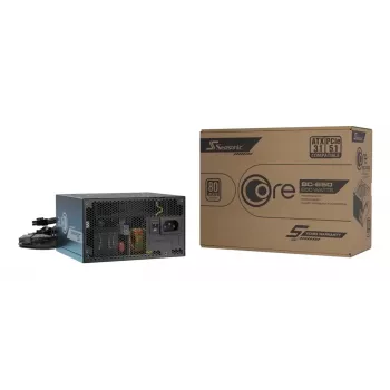 Toiteplokk Seasonic CORE BC-650 650W ATX 20+4 pin, 80 PLUS Bronze, must, 120mm ventilaator