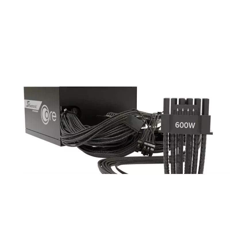Toiteplokk Seasonic CORE BC-650 650W ATX 20+4 pin, 80 PLUS Bronze, must, 120mm ventilaator