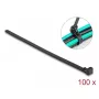 Takja-kinnitusrihm DeLOCK 300x7,6mm must 100tk