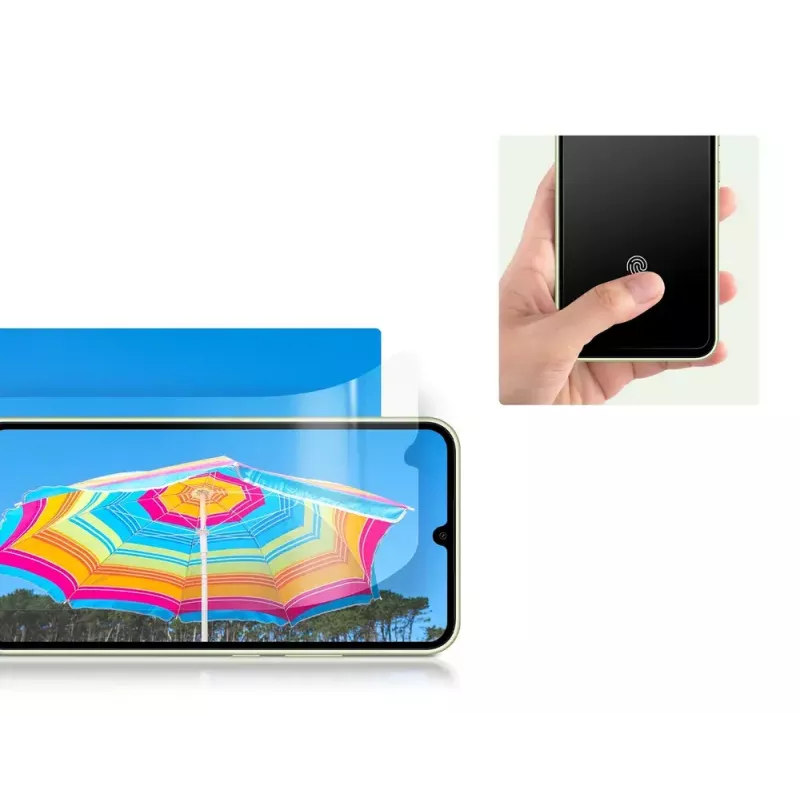 Ekraanikaitse Samsung EF-UA346 läbipaistev Galaxy A34 5G-le, läbipaistev, 2 tk, sobib 6,6-tollisele ekraanile