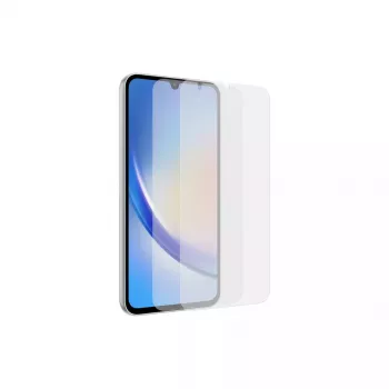 Ekraanikaitse Samsung EF-UA346 läbipaistev Galaxy A34 5G-le, läbipaistev, 2 tk, sobib 6,6-tollisele ekraanile