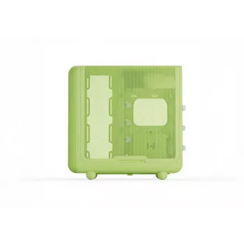 Mid Tower korpus HYTE X50 Matcha Milk — ATX/mATX/Mini-ITX tugi, karastatud klaas, esipaneeli I/O