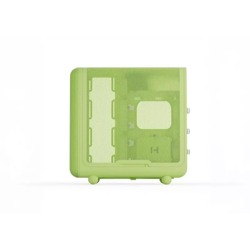 Mid Tower korpus HYTE X50 Matcha Milk — ATX/mATX/Mini-ITX tugi, karastatud klaas, esipaneeli I/O