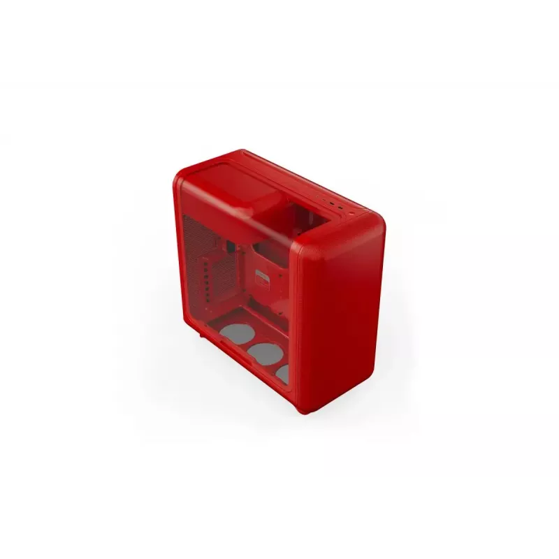 Mid Tower PC Case HYTE X50 (Cherry) — HYTE X50 MID TOWER CASE CHERRY