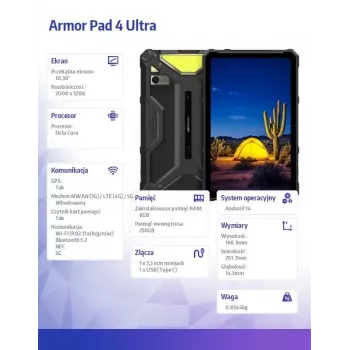 Tahvelarvuti UleFone Armor Pad 4 Ultra 10,36 tolli MediaTek 8 GB 256 GB Android
