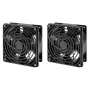 Intellinet 2-ventilaatoriline ventilatsiooniseade 19-tollistele seinakappidele katusepaigaldusega, 1,8 m toitekaabel EL CEE 7/7 pistikuga, mõõtmed 120 x 120 mm, maanduskomplekt kaasas, must