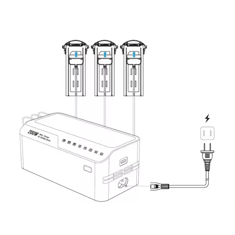 Laadija Autel mitmiklaadija EVO Max seeriale mudel 102002545 — 3-akuline, USB-C, 120 W laadimisvõimsus, 100–240 V sisend