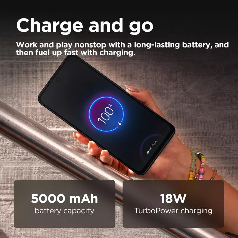 Motorola moto G35 5G 17.1 cm (6.72 tolli) Dual SIM Android 14 USB USB-C 4 GB 256 GB 5000 mAh Must