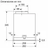 Bosch Serie 8 DLN78PC60 sisseehitatud õhupuhasti must 590 m³/h