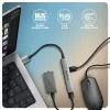 USB-jaotur AXAGON HUE-STA — 4-pordiline alumiiniumriba, 1× USB-A 5Gbps + 2× USB-A ja 1× USB-C 480Mbps, USB-A host, hall