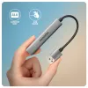 USB-jaotur AXAGON HUE-STA — 4-pordiline alumiiniumriba, 1× USB-A 5Gbps + 2× USB-A ja 1× USB-C 480Mbps, USB-A host, hall