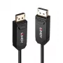 Lindy 10m fiiberoptiline hübriidkaabel DP 2.0 UHBR10, 10 m, DisplayPort, DisplayPort, isane, isane, 7680 x 4320 pikslit