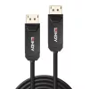 Lindy 10m fiiberoptiline hübriidkaabel DP 2.0 UHBR10, 10 m, DisplayPort, DisplayPort, isane, isane, 7680 x 4320 pikslit