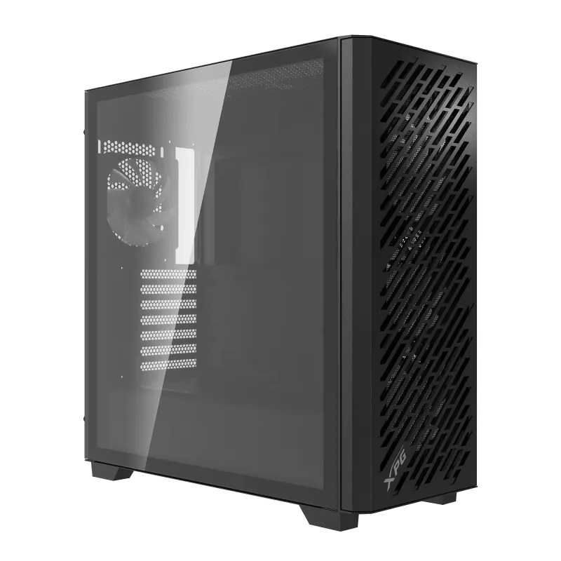XPG VALOR AIR PRO Mid-Tower Chassis, Midi Tower, PC, Must, ATX, EATX, micro ATX, Mini-ATX, SPCC, Karastatud klaas, Mitmevärviline