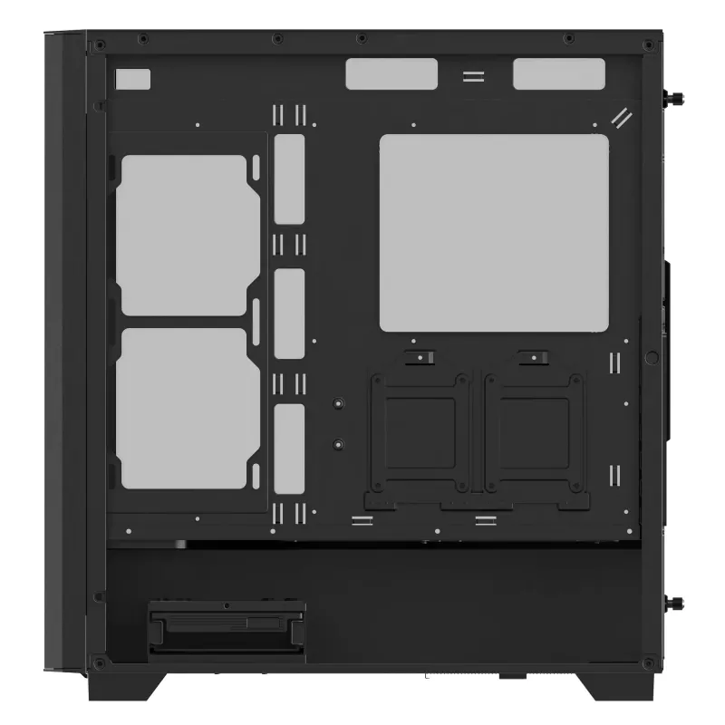 XPG VALOR AIR PRO Mid-Tower Chassis, Midi Tower, PC, Must, ATX, EATX, micro ATX, Mini-ATX, SPCC, Karastatud klaas, Mitmevärviline