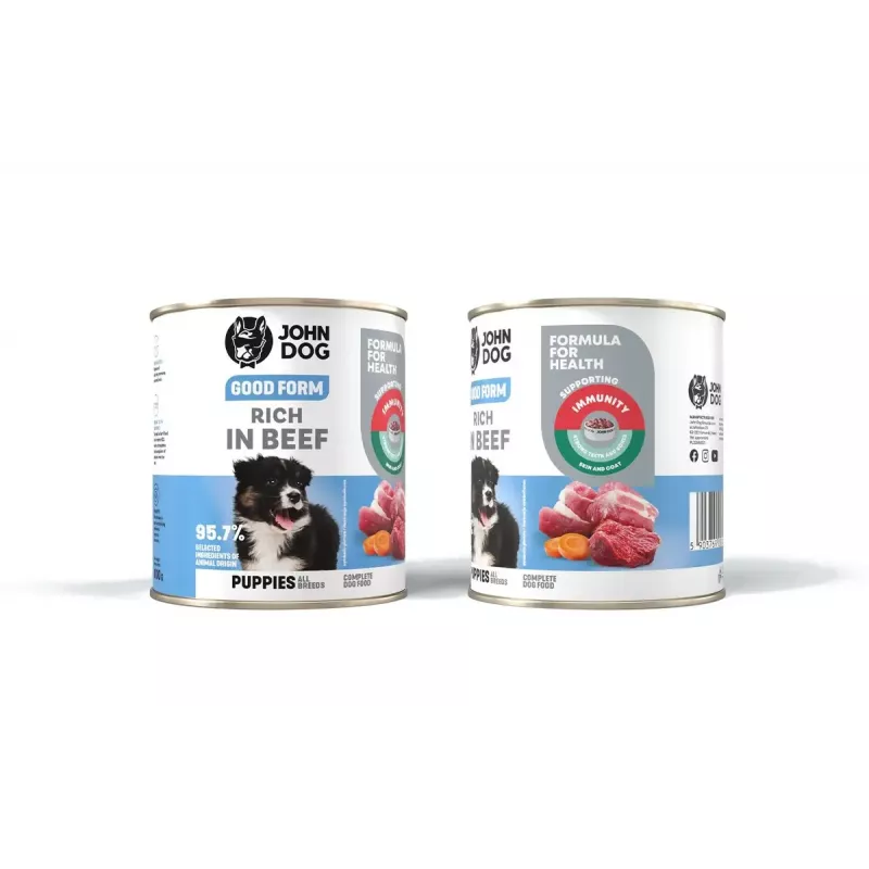 John Dog Good Form Puppy Beef märg koeratoit kutsikatele 800 g