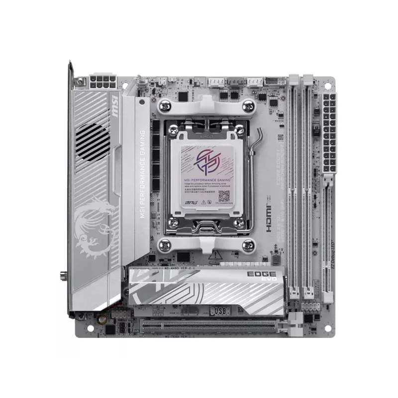 MSI MPG X870I EDGE TI EVO WIFI emaplaat AMD X870 Sokkel AM5 mini ATX