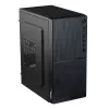 PC korpus Akyga AK35BK Micro Tower, Micro-ATX/Flex-ATX/Mini-ITX, max GPU 25 cm, max CPU jahuti 14 cm, 2×3,5 tolli + 2×2,5 tolli pesa, USB 2.0×2, must