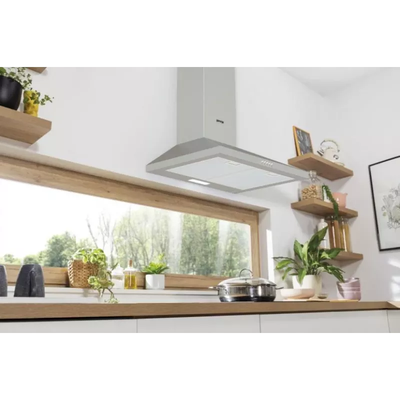 Gorenje KH60A F2LB SS WHC629E4X RL_G400, 450 m³/h, Suunatav/Tagasringlus, C, A, B, 65 dB